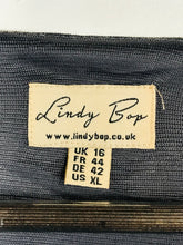 Load image into Gallery viewer, Lindy Bop Women's Polka Dot Sheath Dress | UK16 | Grey