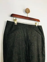 Load image into Gallery viewer, Jigsaw Women's Cashmere Check Gingham Pencil Skirt | UK12 | Grey