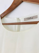 Load image into Gallery viewer, Darling Women's Embroidered Pearl Shift Dress | L | White