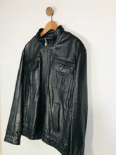 Load image into Gallery viewer, Jasper Conran Men's Leather Biker Jacket | XL | Black