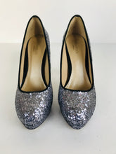 Load image into Gallery viewer, Aftershock London Women's Heeled Glitter Heels | EU39 UK6 | Grey