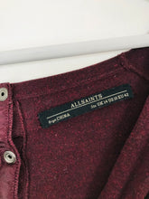 Load image into Gallery viewer, Allsaints Women’s Cowl Neck Batwing Sleeve Jumper | UK14 | Red