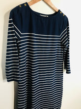 Load image into Gallery viewer, Jojo Maman Bébé Women's Striped Maternity Blouse | M UK10-12 | Blue