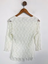 Load image into Gallery viewer, Phase Eight Women's Lace Long Sleeve T-Shirt | UK10 | White
