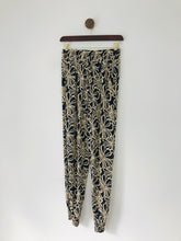 Load image into Gallery viewer, Dodo Women’s Floral Elasticated Waist Leggings | M/L UK12-14 | Blue