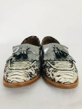 Load image into Gallery viewer, Russell & Bromley Women’s Leather Loafers Shoes | 39.5 UK6.5 | Grey