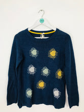 Load image into Gallery viewer, White Stuff Women’s Embroidered Jumper | UK8 | Navy Blue
