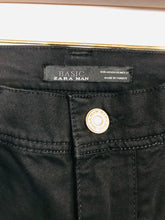 Load image into Gallery viewer, Zara Man Men's Cotton Chinos Trousers | EU40 31 | Black