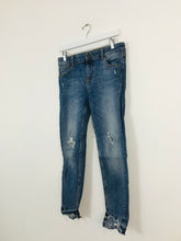 Load image into Gallery viewer, Zara Women’s Distressed Ripped Skinny Jeans | 38 UK10 | Blue
