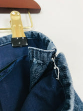 Load image into Gallery viewer, Boden Women's Floral Embroidered Denim A-Line Skirt | UK14 | Blue