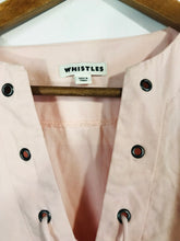 Load image into Gallery viewer, Whistles Women's Cotton Shift Shirt Dress | S UK8 | Pink