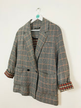 Load image into Gallery viewer, Trf Outerwear Womens Oversized Double Breasted Blazer | EU S-M UK 8-10 | Grey