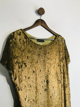 Load image into Gallery viewer, Antik Batik Women's Sequin T-Shirt | S UK8 | Brown