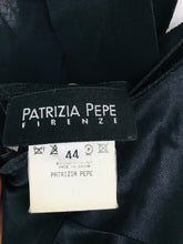 Load image into Gallery viewer, Patrizia Pepe Women’s 100% Silk Halter Neck Midi Shift Dress | UK 12 | Black