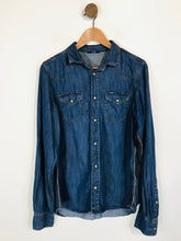 Load image into Gallery viewer, Diesel Women's Cotton Button-Up Shirt | L UK14 | Blue