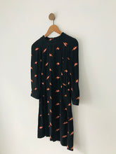 Load image into Gallery viewer, Bimba Y Lola Women’s Long Sleeve Lightning Bolt Mini Dress With Tags | M UK10-12 | Black