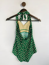 Load image into Gallery viewer, Toast Women's Polka Dot One Piece Swimming Costume Sports Top | UK10 | Green