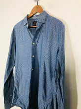 Load image into Gallery viewer, Scotch & Soda Men's Cotton Button-Up Shirt | L | Blue