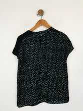 Load image into Gallery viewer, Mango Women's Polka Dot Blouse | S UK8 | Black