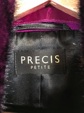 Load image into Gallery viewer, Precis Petite Women's Cashmere Wool Peacoat Coat | UK12 | Purple