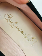 Load image into Gallery viewer, Bailarina By Ska Women’s Leather Flat Ballerina Shoes | 40 UK7 | Black