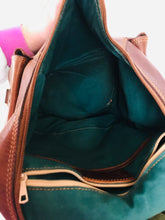 Load image into Gallery viewer, Mancini Leather Cross Body Backpack | Medium | Brown