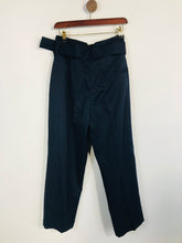 Load image into Gallery viewer, Finery Women's Wool High Waist Casual Trousers | UK14 | Blue