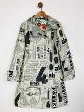 Load image into Gallery viewer, Desigual Women's Jacquard Statement Print Overcoat Coat | UK12 | White