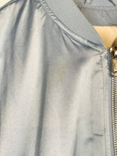 Load image into Gallery viewer, Pull & Bear Women's Satin Bomber Jacket | M UK10-12 | Blue