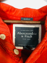 Load image into Gallery viewer, Abercrombie & Fitch Men's Cotton Round Neck Polo Shirt | XL | Orange