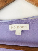 Load image into Gallery viewer, Monsoon Women's Crop Cardigan | XL | Purple