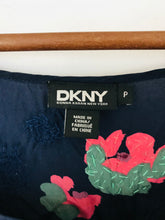 Load image into Gallery viewer, DKNY Women's Silk Sequin Floral Cami Tank Top | P UK8 | Blue
