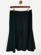 Load image into Gallery viewer, Ronit Zilkha Women's Striped Embroidered A-Line Skirt | UK12 | Black
