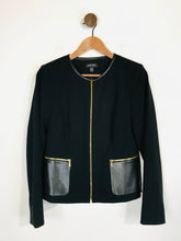 Load image into Gallery viewer, Episode Women's Faux Leather Smart Bomber Jacket | UK10 | Black