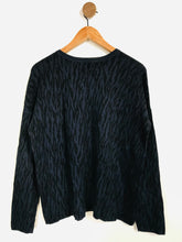 Load image into Gallery viewer, Hobbs Women's Animal Print Jumper | L UK14 | Blue