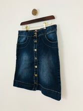 Load image into Gallery viewer, Joules Women’s Button-Up Denim Skirt | UK10 | Blue