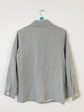 Load image into Gallery viewer, La Petite Francaise Womens Hickory Stripe Work Jacket | 42 UK14 | Grey