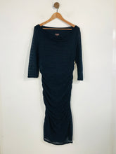 Load image into Gallery viewer, Phase Eight Women's Ruched Midi Bodycon Dress | UK18 | Blue