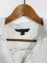 Load image into Gallery viewer, Lipsy Women's Oversized Lace Up Front Button-Up Shirt | UK12 | White