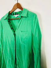 Load image into Gallery viewer, Diane von Furstenberg Women's Silk Floral Button-Up Shirt | 4 UK8 | Green