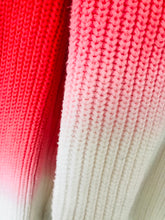 Load image into Gallery viewer, Hush Women’s Ombre Oversized Knit Jumper | XL UK16 | Red Pink