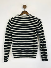 Load image into Gallery viewer, Iro Women's Striped Alpaca Jumper | XS UK6-8 | Black