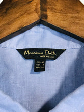 Load image into Gallery viewer, Massimo Dutti Women's Linen Button-Up Shirt | EU40 UK12 | Blue