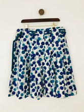 Load image into Gallery viewer, White Stuff Women's Polka Dot Pleated A-Line Skirt | UK16 | Blue