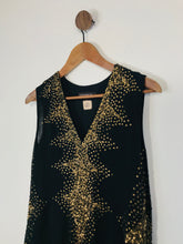 Load image into Gallery viewer, Antik Batik Women's Boho Embroidered Midi Dress | S UK8 | Black