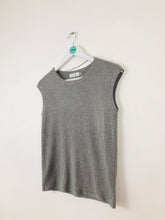 Load image into Gallery viewer, Calvin Klein Womens Knit Sleeveless Top Vest | S | Grey