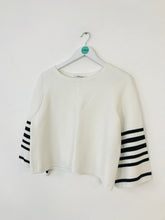 Load image into Gallery viewer, L.K. Bennett Women’s Oversized Cropped Knit Jumper | M UK10-12 | White