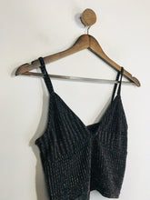 Load image into Gallery viewer, Urban Outfitters Women's Striped Crop Tank Top | S UK8 | Black