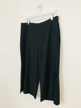 Load image into Gallery viewer, Oasis Women’s Wide Leg Culottes Cropped Trousers | UK14 | Black