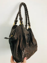 Load image into Gallery viewer, David & Scotti Women’s Leather Shoulder Bag Handbag | Medium | Brown